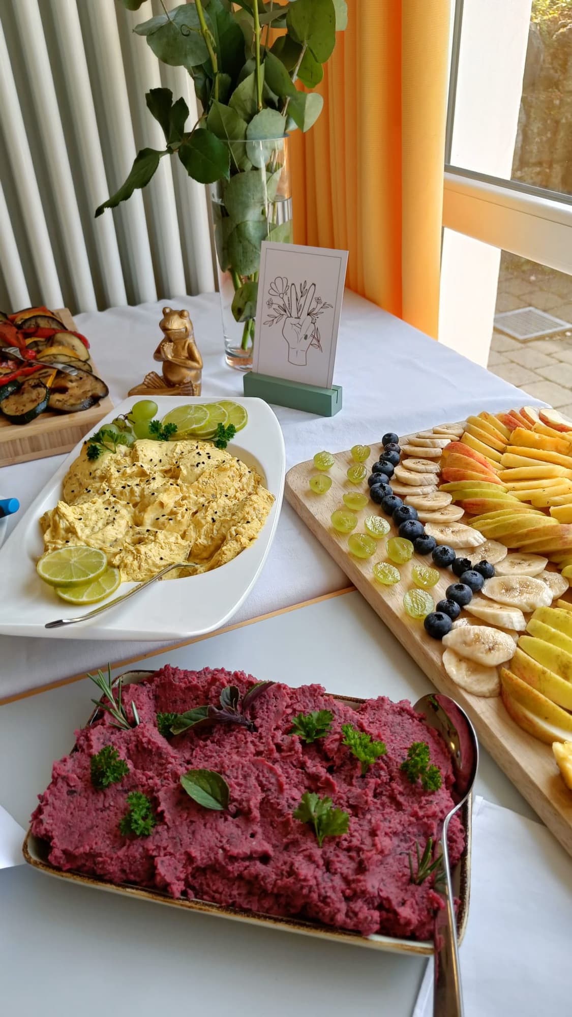 Schöner Moment beim Yoga & Brunch Event